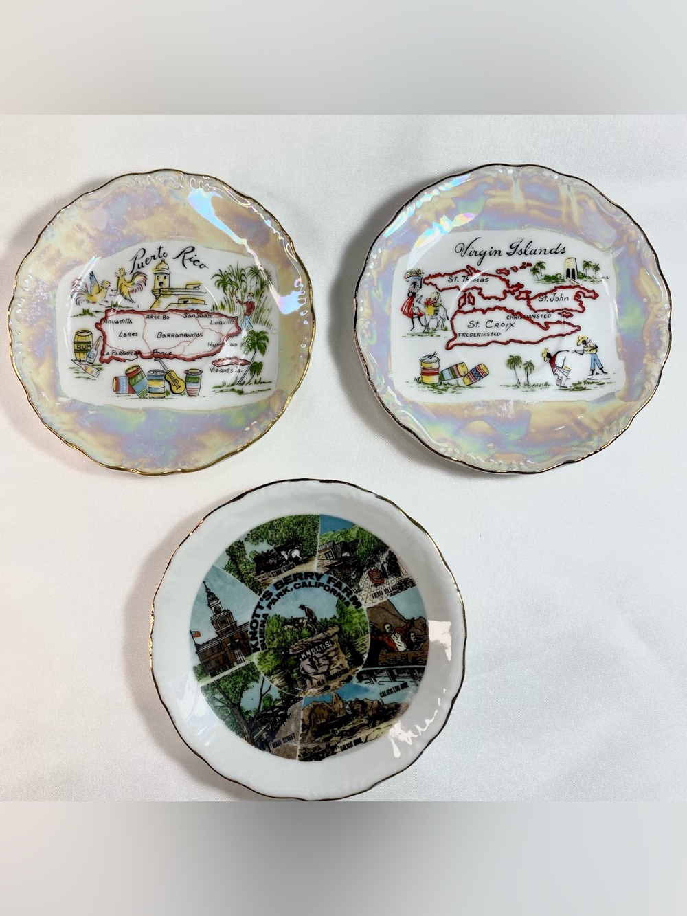 Vintage Mini Souvenir Plates